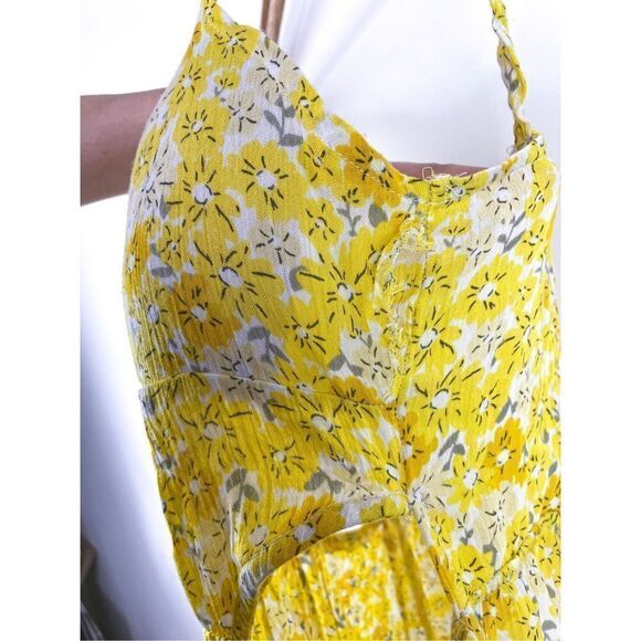NEW RDI Printed Rayon Cut Out Dress in Maize Size S - Picture 4 of 13